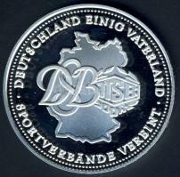 NSZK 1990. "Sport - Német Egység" Ag 20,2g T:PP