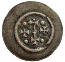 1141-1162. Denár Ag "II. Géza" (0,21g) T:1- patina Hungary 1141-1162. Denar Ag "Geza ...