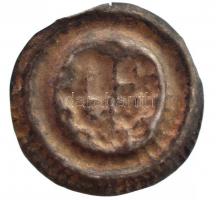 1180-1240. Bracteata Ag "III. Béla - IV. Béla" (0,23g) T:2 patina Hungary 1180-1240. Bract...