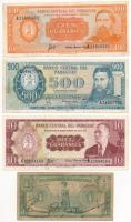 Paraguay 1943-1982. 1G-500G (4xklf) T:III folt Paraguay 1943-1982. 1 Guarani - 500 Guaranies (4xdiff) C:F spotted