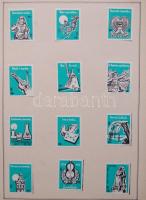 495 db magyar és 550 db külföldi gyufacímke, benne pár nagyalakú is!