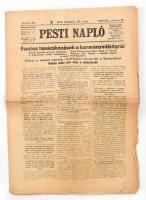 1918 Pesti Napló 69. évf. 291. sz. 1918. dec. 12., kis szakadásokkal a lapszéleken, benne a kor híreivel: "Fontos tanácskozások a kormányválságról", 12 p.