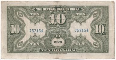 Kína / The Central Bank of China 1923. 10$ T:III,III-
China / The Central Bank of China 1923. 10 Do...