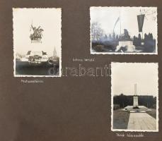 1936-1943 Fényképalbum 116 db feliratozott fényképpel, néhány hiánnyal, közte: Filatori dűlő, Testvé...