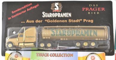 10 db fém fülkés kamion modell, eredeti csomagolásban 25 cm ig