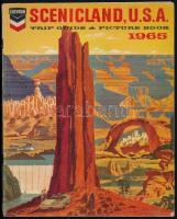 1965 Scenicland, USA. Trip Guide & Picture Book 1965. hn., Chevron, angol nyelvű, gazdag képanyaggal illusztrált utazási prospektus, 44+4 p.