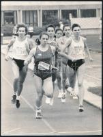 1981 Futóverseny, László Sándor felvétele, Nemzeti Sport fotó, 24x18 cm