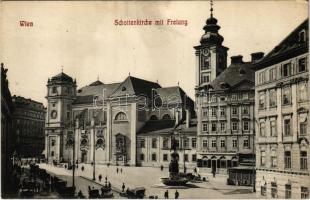 Wien, Vienna, Bécs; Schottenkirche mit Freiung, Apotheke / church, square, pharmacy (small tear)