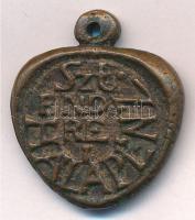 DN Szentendre - Hálapénz / Hálából kétoldalas, öntött bronz medál, füllel (27x23mm) T:1-