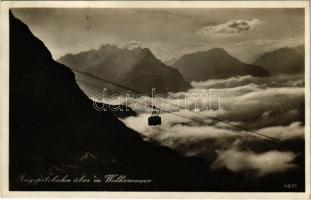 Wolkenmeer, Zugspitzbahn, Blick auf die Mieminger / mountain cable car (Rb)