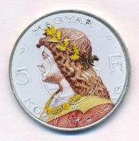 1947. 5Ft Ag "Kossuth" Hunyadi Mátyás festéssel T:2