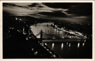 1937 Budapest, Éjszakai Dunai látkép
