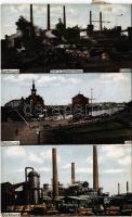 1914 Dortmund, Eisen- und Stahlwerk Hoesch, Hochöfen, Hafen / iron and steel works, factory, port, blast furnaces