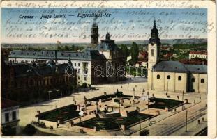 1927 Nagyvárad, Oradea; Egyesülési tér / Piata Unirii / square (fa)
