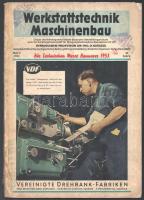 1953 Werkstattstechnik Maschinenbau 43 Jahrg. Heft. 5. Német nyelven. Szövegközti illusztrációkkal, reklámokkal. A borító elvált a gerinctől, a gerinc hiányos.