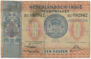 Holland Kelet-India 1940. 1G EU 092942 T:III folt Netherlands East Indies 1940. 1 Gulden EU 092942 C:F spot Krause P#108a