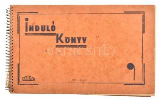 cca 1930 Induló könyv. Kitöltetlen kotta füzet