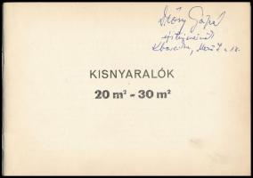 Kisnyaralók. 20 m2 - 30 m2. Bp., én. (cca 1965), ÉM Tipustervező Intézet,(Építésügyi Tájékoztatási K...