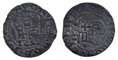 1568-1573K-B Denár Ag "Miksa" (2xklf) (0,54g, 0,50g) T:2,2- patina Hungary 1568-1573K-B De...