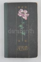 Kb. 160 db RÉGI motívum képeslap albumban vegyes minőségben: festmények, művész, hölgyek, párok, gye...
