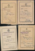 1949-1955 Bp., 7 db igazolás békekölcsön jegyzéséről (az elsőtől a hatodikig) + egy 5 éves tervkölcsön igazolás, mind egy névre