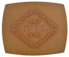 1967. "Nemzetközi Idegenforgalmi Bélyegkiállítás Budapest 1967. szeptember 3-10" Br emléké...