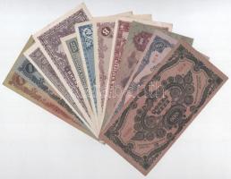 1930. 100P csillagos sorozatszámmal + 1945-1946. 500P - 100.000BP (10xklf) T:II-,III