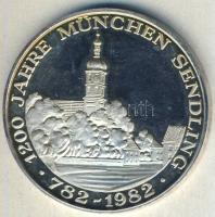 NSZK 1982. "1200 éves München Sendling" Ag 14,8g T:PP