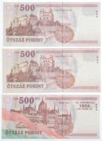 2006. 500Ft "EC" (3x) + 2007. 500Ft "EB"+ 2008. 500Ft "EB" T:II,II-