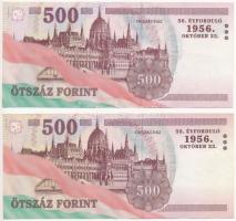 2006. 500Ft "EB", "EC" (2xklf) "A forradalom 50. évfordulója 1956. október ...