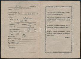 1969-1981 Sportlétesítmények Vállalat igazolványa a római part Béke csónakházába, szkiff csónakhoz