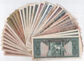 39db-os vegyes pengő bankjegy tétel T:III,III- közte folt, szakadás