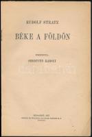 Stratz, Rudolf: Béka a Földön. Ford.: Sebestyén Károly. Milliók Könyve 152. sz. Bp., 1927, Singer és...