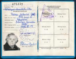 1985-1986 3 db Sportegyesületi igazolvány: Fabulon Sport Club, Kőbányai Lombik Torna Club