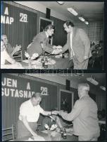 cca 1980 A 28. Vasutasnap ünnepsége, 10 db fotó, 14x9 cm