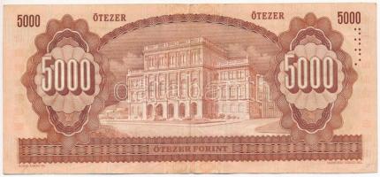 1990. 5000Ft "H 06550690" T:III
Hungary 1990. 5000 Forint "H 06550690" C:F
Ada...