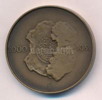 Lapis András (1942-) 1984. "A magyar pénzverés kezdete" kétoldalas bronz emlékérem (42,5mm...