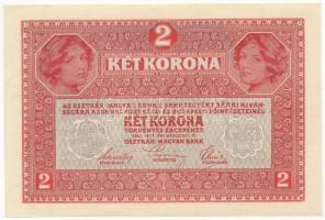 1917. 2K zöld "DEUTSCHÖSTERREICH" felülbélyegzéssel T:I,I- Adamo K6