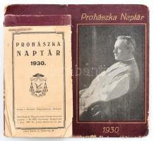 1930 Prohászka Naptár, Prohászka Ottokár nyomtatott fotójával