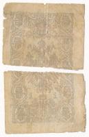 1866. 1G "STN" vízjeles papíron, "LG 40" sorszámmal T:V beszakadások, anyaghiány...