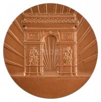 Franciaország DN "Napóleon / Diadalív" kétoldalas Br emlékérem. Szign.:Jean-Bertrand Andri...