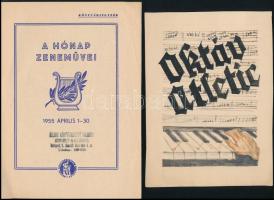 1931 Bécsi pianógyár Hoffmann &Czerny fejléces levele + kották és borítók