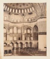 cca 1900 Istanbul Ahmed szultán mecset nagy méretű fotó / Large photo of mosque Sultan Ahmed- Side damaged 42x30 cm