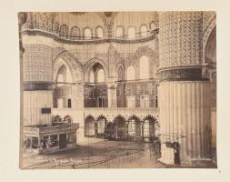 cca 1900 Istanbul Ahmed szultán mecset nagy méretű fotó / Large photo of mosque Sultan Ahmed- 42x30 cm