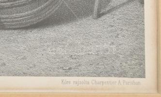 Barabás Miklós (1810-1898) festménye után, Charpentier A. kőrajza: A meny megérkezése (A Pesti Műegy...