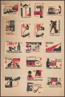 Gyufacímkék kb. 1000 db füzetben