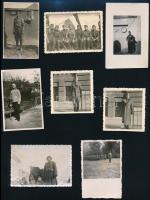 cca 1938-1945 Katonai fotók a II. világháborúból, 8 db, 6×6 és 6×9 cm