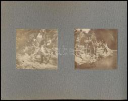 cca 1917-1918 I. Világháborús olasz fronton készített 43 db részben városképes, részben front fotó e...