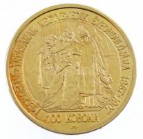 DN "Magyar aranypénzek utánveretben - Ferenc József jubileumi 100 korona 1907" aranyozott ...