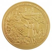 DN "Magyar Aranyóriások - Aranyérem Zita királynő tiszteletére 1918" aranyozott Cu-Zn emlé...